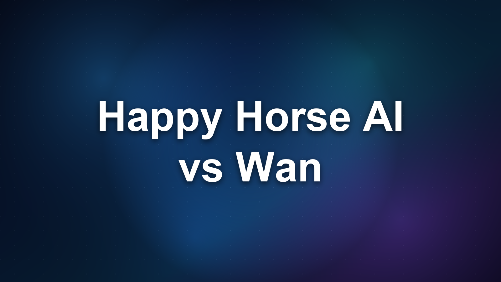 Happy Horse AI vs Wan: Alibaba's Two Models