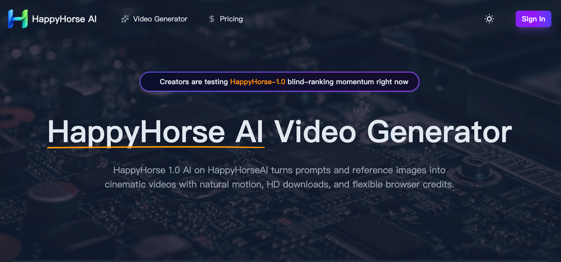 HappyHorse AI: HappyHorse 1.0 AI Video Generator Free